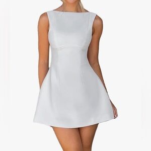 Alyweatry Women Cap Sleeve Mini Dress Size Small A-Line Elegant Formal